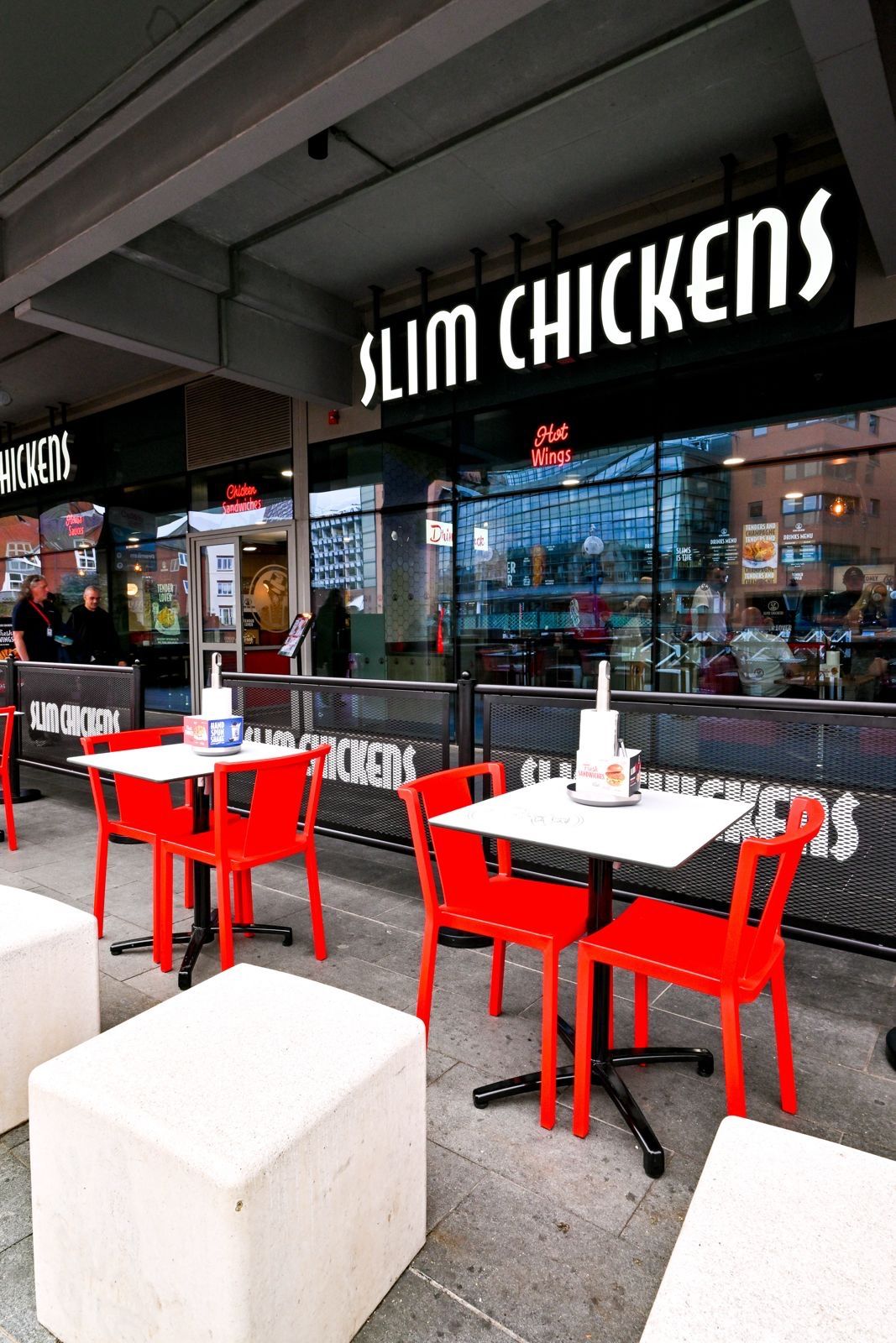 Outdoor Loose furniture supplied for Slim Chickens UK
