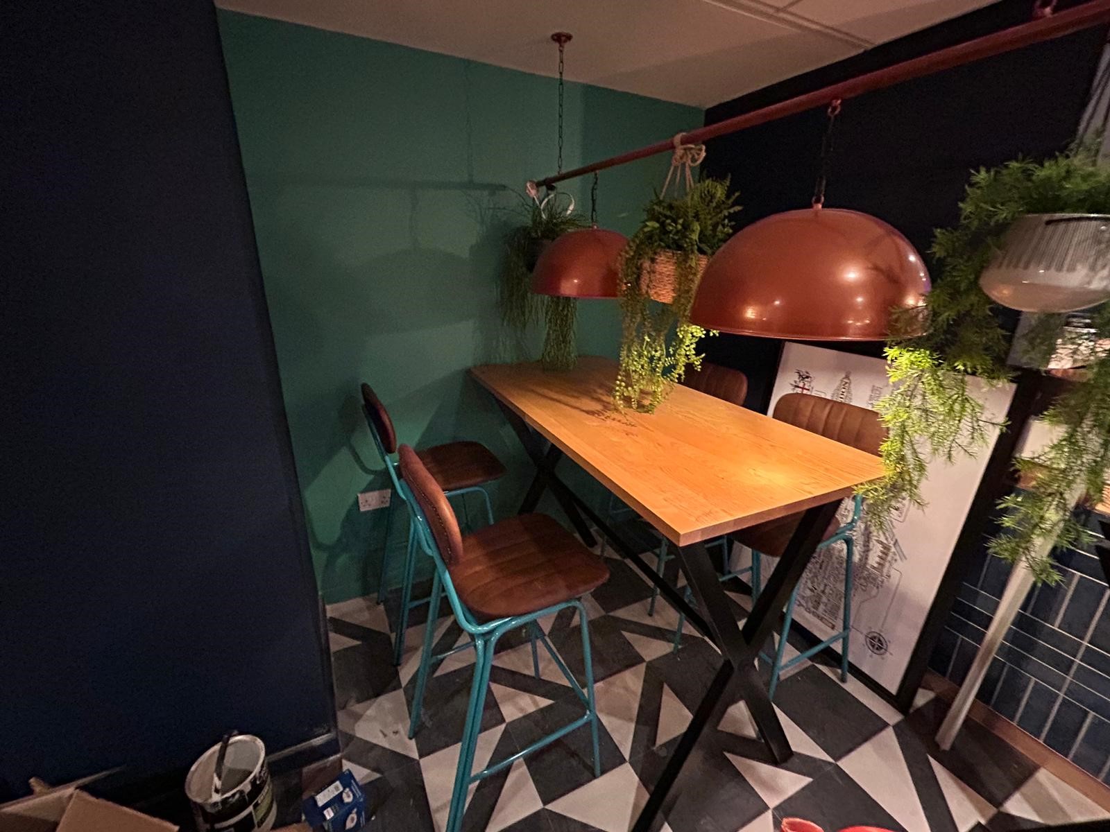 Contract furniture for Travelodge hotel Bar Café